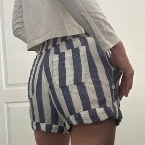 Pact striped shorts size XS 70% organic cotton 30% hemp